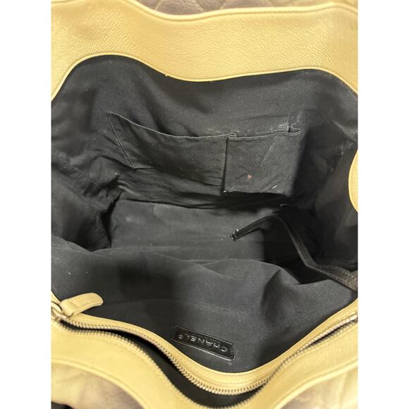 Chanel Caviar Leather Ombre Quilted Shiva Large Shopping Tote Beige/Grey - Picture 3 of 4